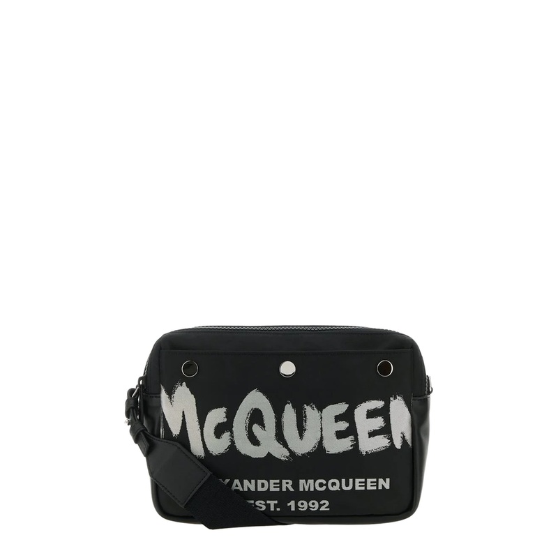 Black Leather Mini Skull Shoulder Bag