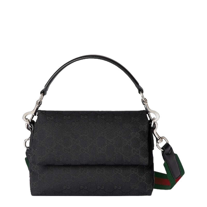 GG Canvas Small Canvas Crossbody Bag – Black