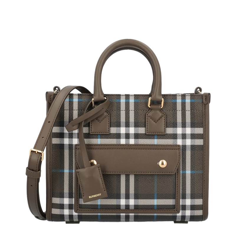 Mini Freya Tote Bag in Brown|os