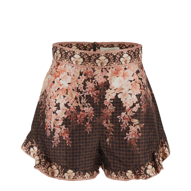 Illuminate Flutter Silk Blend Shorts