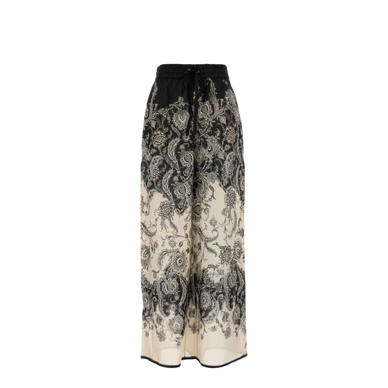 Rhiannon Printed Silk Trousers