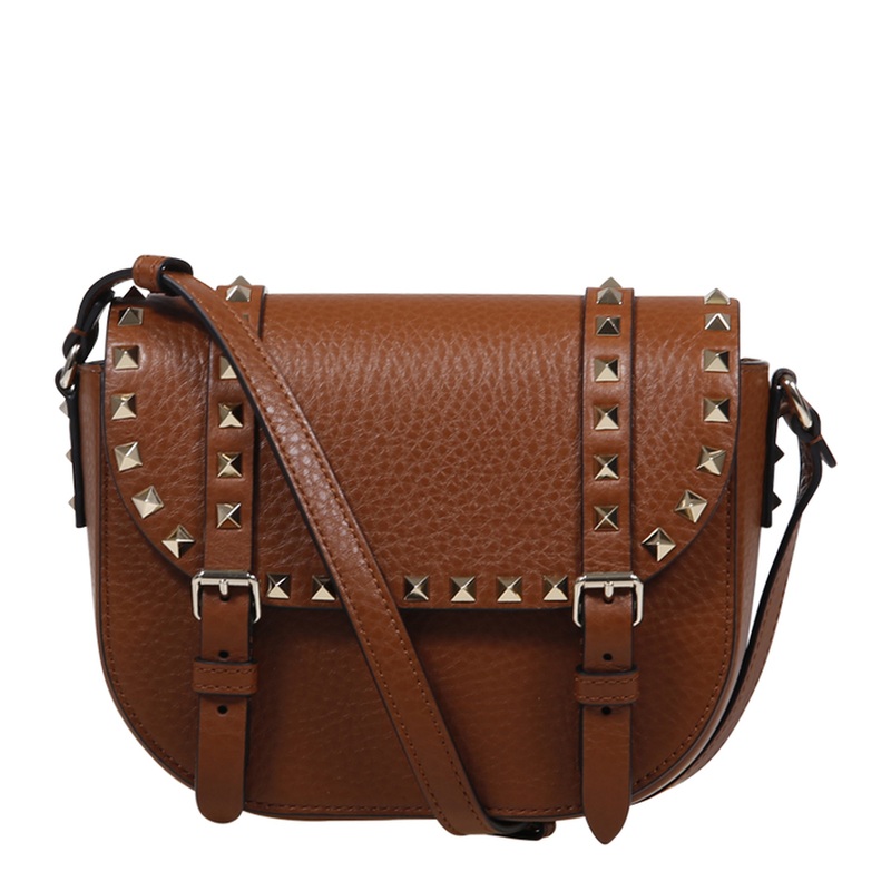 Rockstud In Grainy Calfskin Small Crossbody Bag