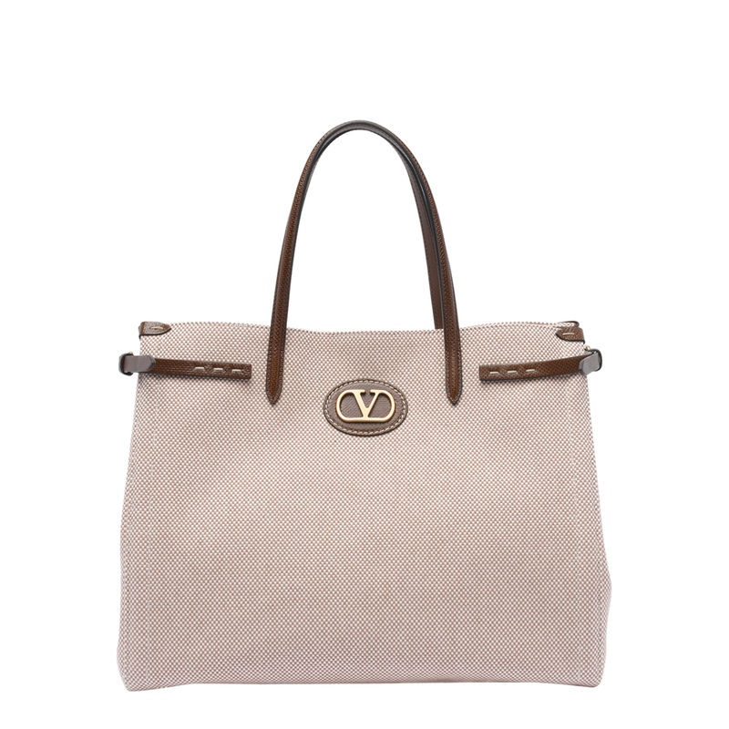 Natural Antibes Tote Bag|One Size
