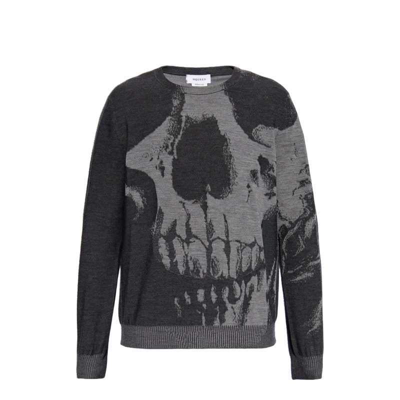 Skull Sweater in Black|s|m|l|s|m|l