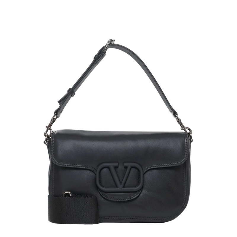 Black Nappa Leather Shoulder Bag