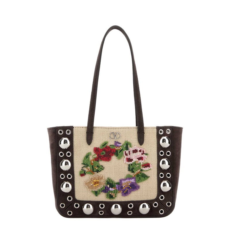 Brown Suede Nellc’te Shoulder Bag