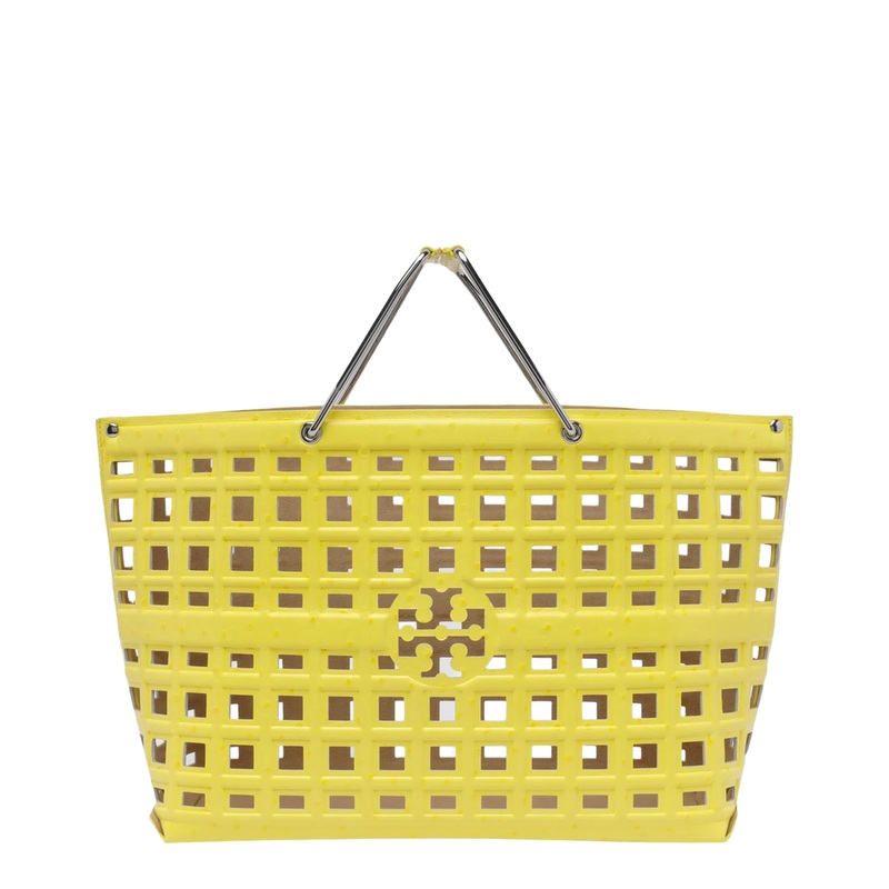 Yellow Ostrich Market Tote|One Size