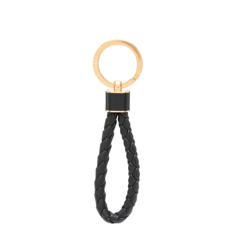 Intreccio Key Ring in Black|One Size