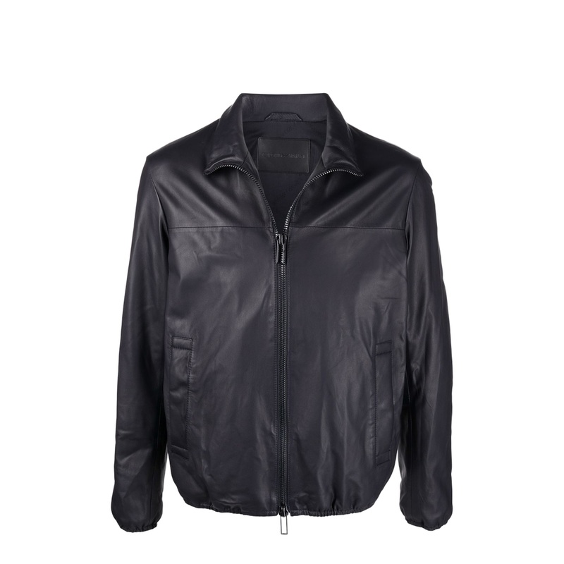 Lambskin Leather Zipped Jacket