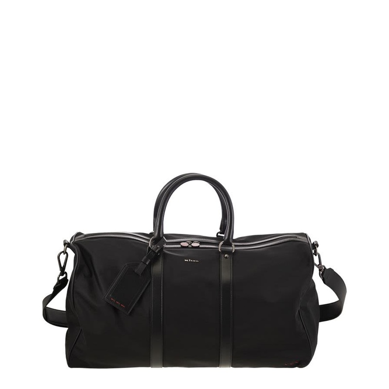 Duffel Bag With Leather Inserts