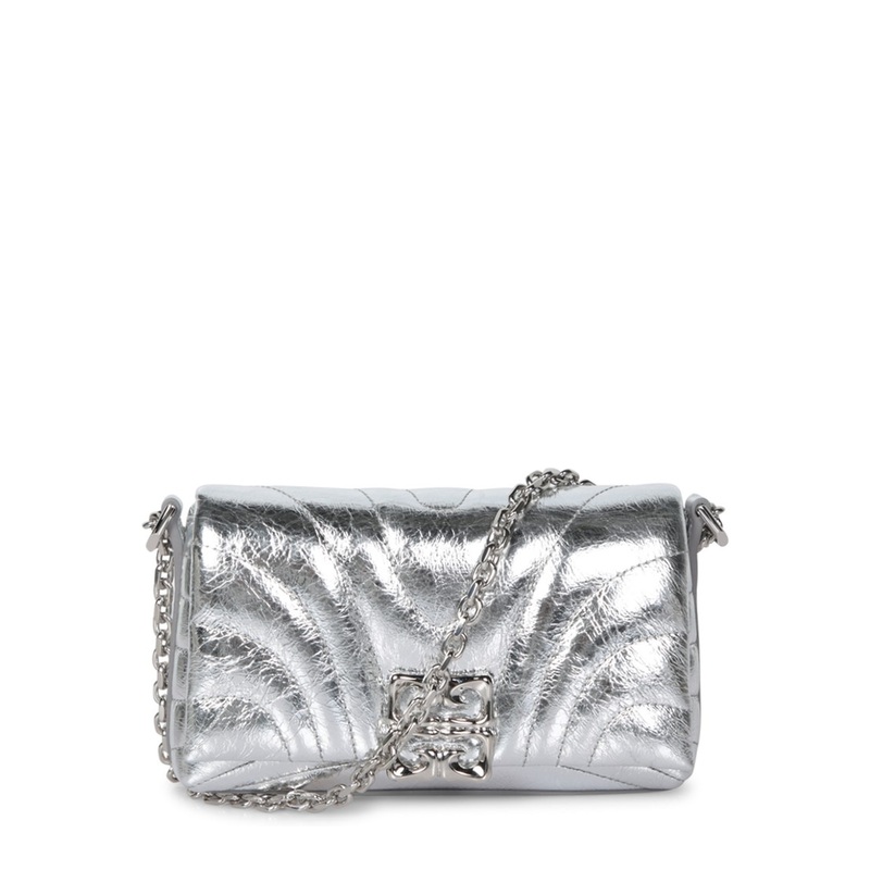 4G Liquid Chain Wallet in Laminated Quilted Leather