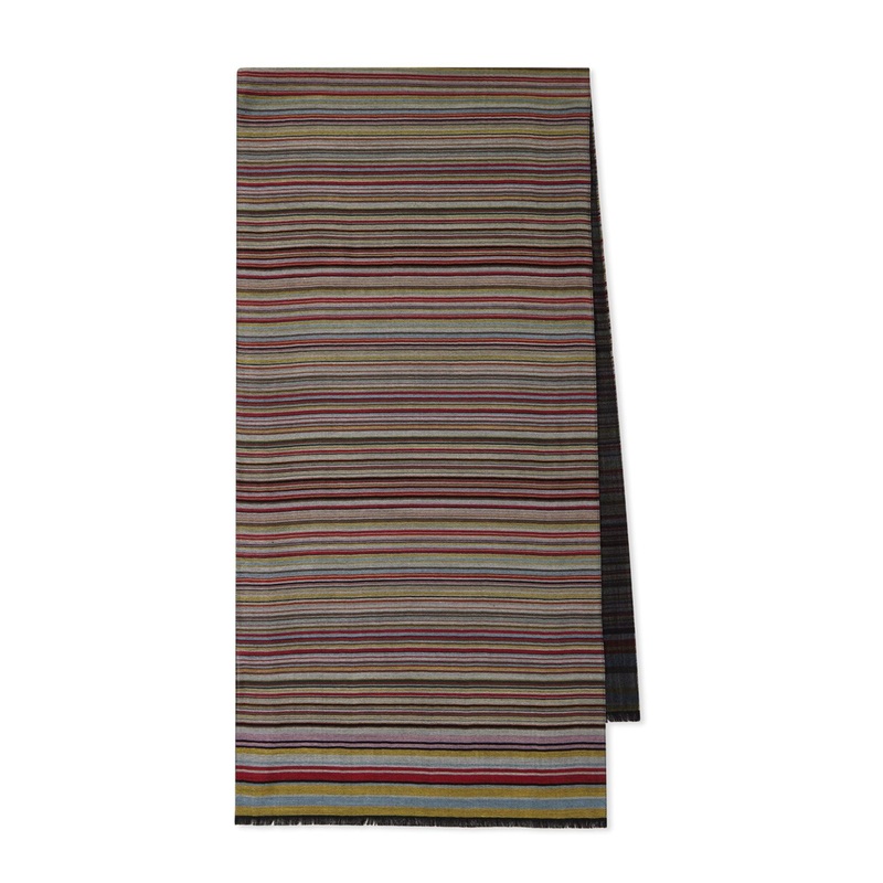 Dark Red Frayed Edge Wraparound Scarf