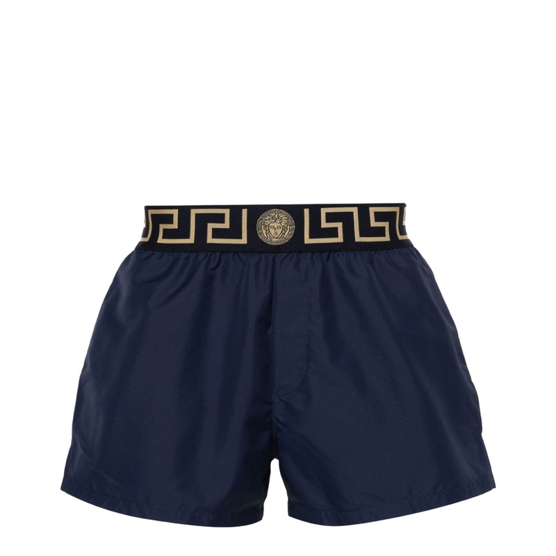 Greca Border Swim Shorts Blue|3|4|5|6