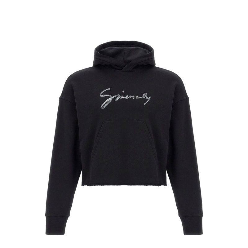 Logo Cotton Cropped Hoodie|s|m|l