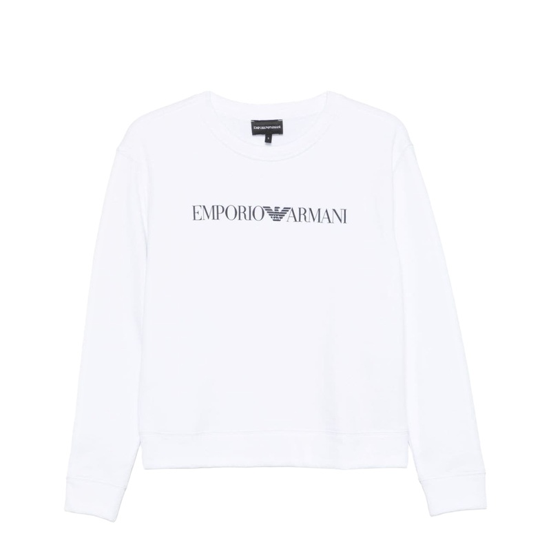 Logo Cotton Sweatshirt – White