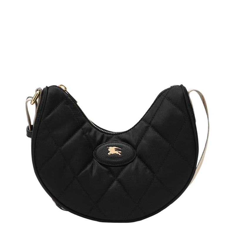 Black Horseshoe Shoulder Bag|os