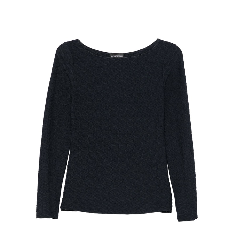 Jacquard Boat-Neck Top|xs|s|m|l|xl|xxl