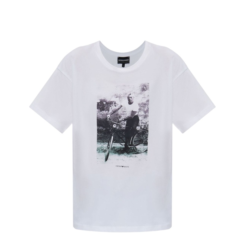 Lightweight Cotton-Jersey T-Shirt with Photographic Print