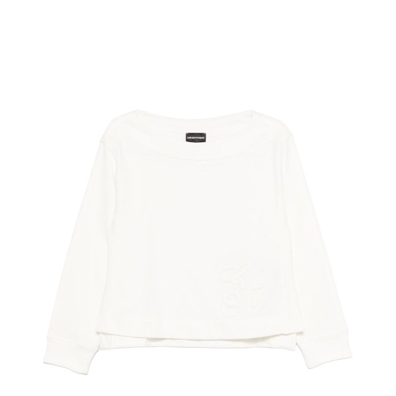 Sweatshirt in French Terry Cotton with Oversized Logo