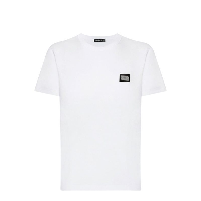 Cotton T-Shirt with Branded Tag