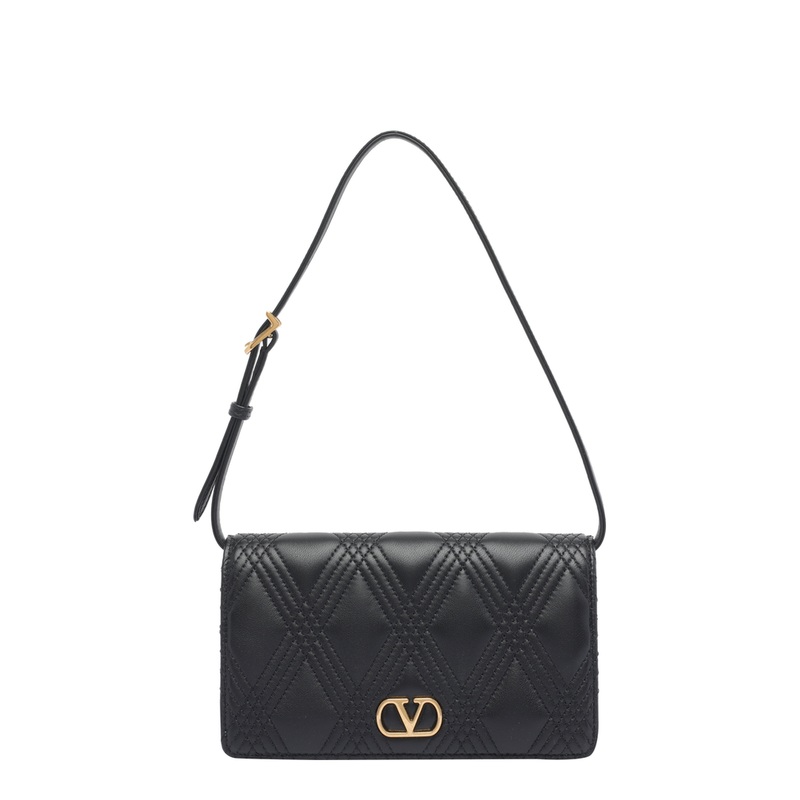 Black Mini Logo Shoulder Bag|One Size
