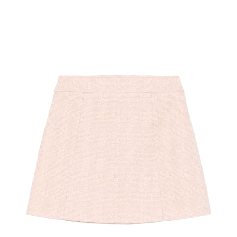 Mini Trapeze Skirt In Pink|36|38|40|42fr
