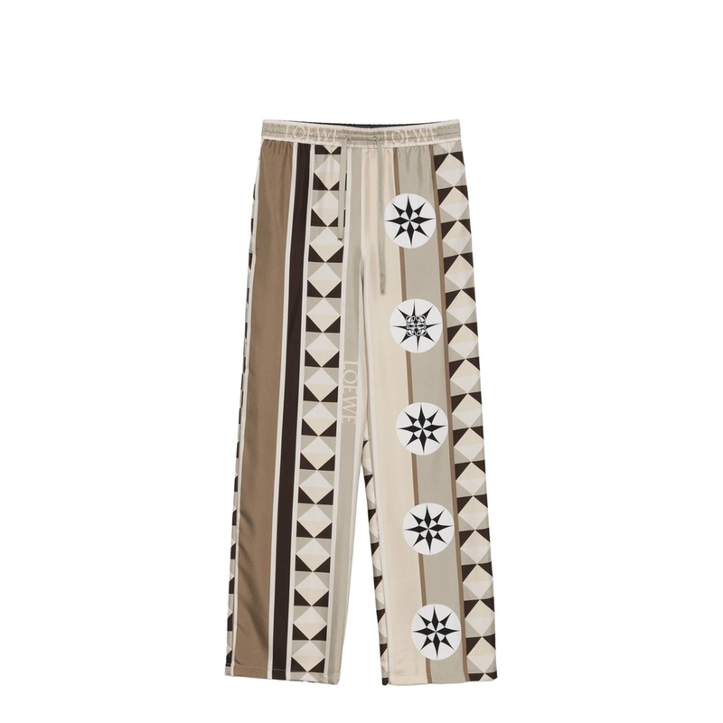 Printed Silk Pajama Trousers|xs|s|m|l