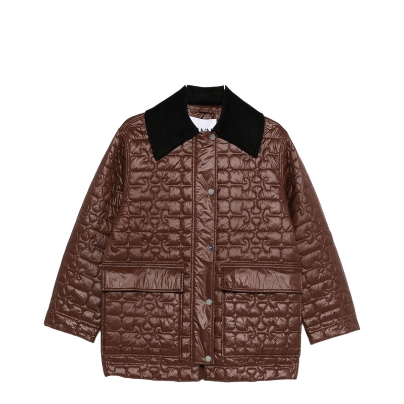 Brown Recycled Nylon Jacket|l-xl|s-m|xxs-xs