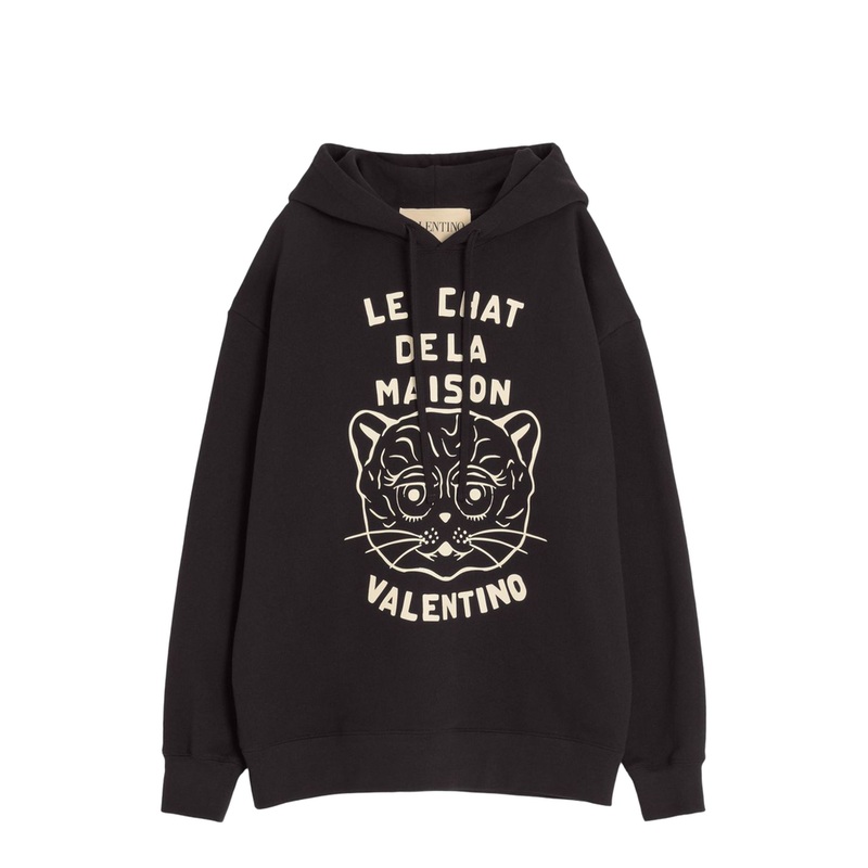 Cotton Sweatshirt With Le Chat De La Maison Patch