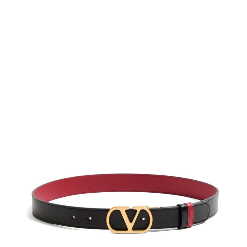 Garavani Vlogo Signature Leather Reversible Belt