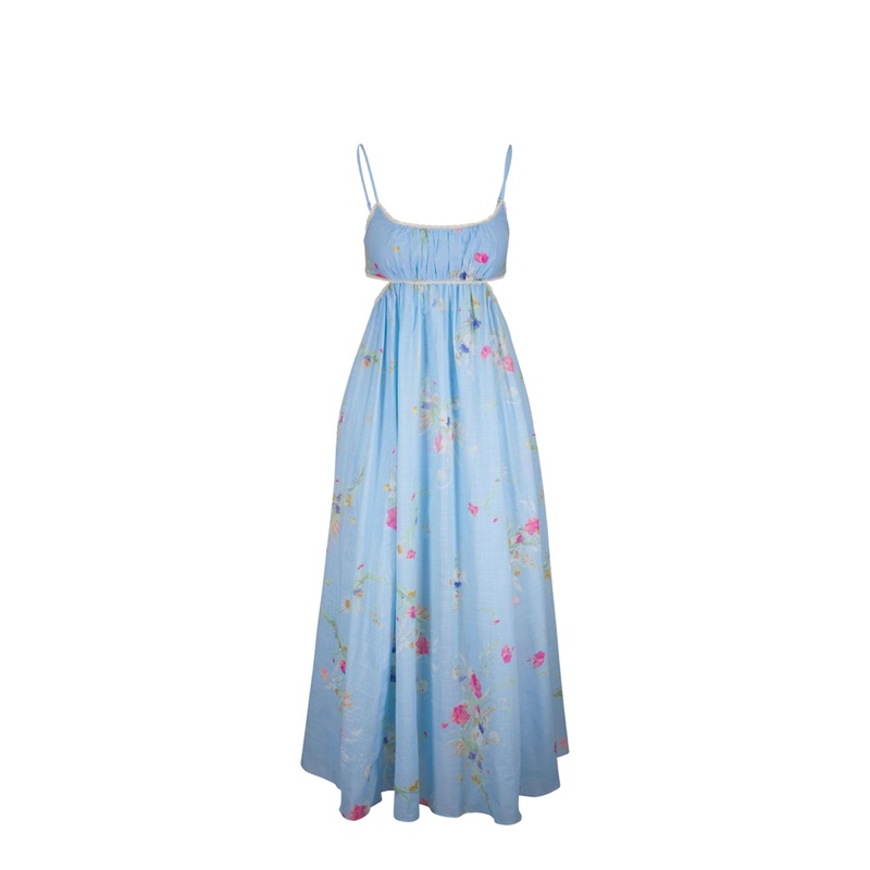 Lucky Printed Cotton Maxi Dress