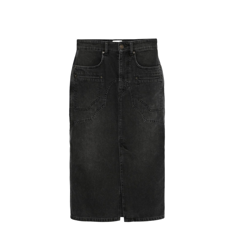 Britt Denim Midi Skirt|34|36|38|40
