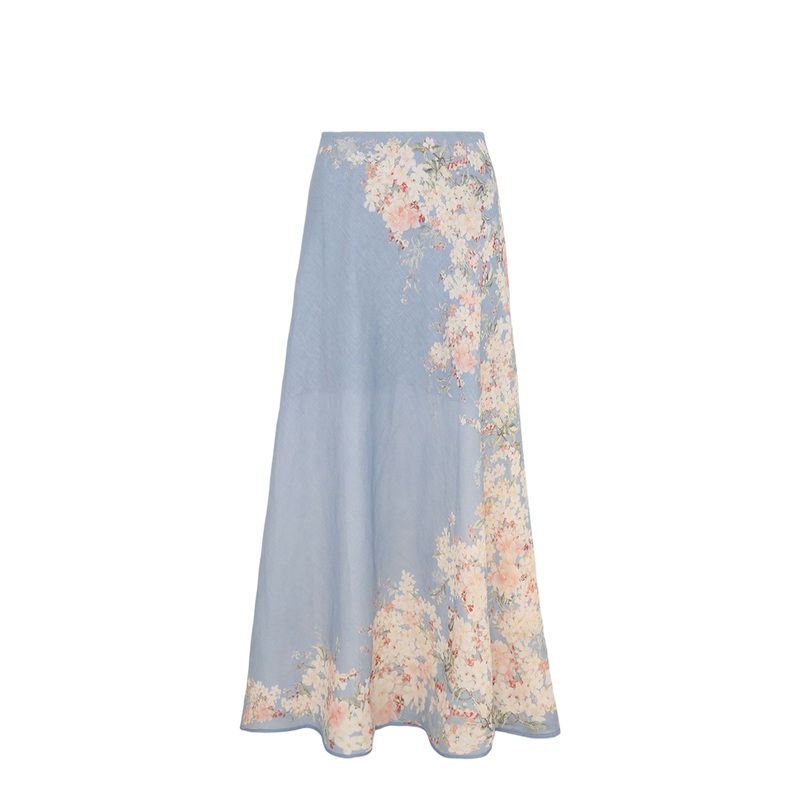 Cascadian Printed Long Skirt|0|1|2|3|4|5|6|7|8|9|10|12|14