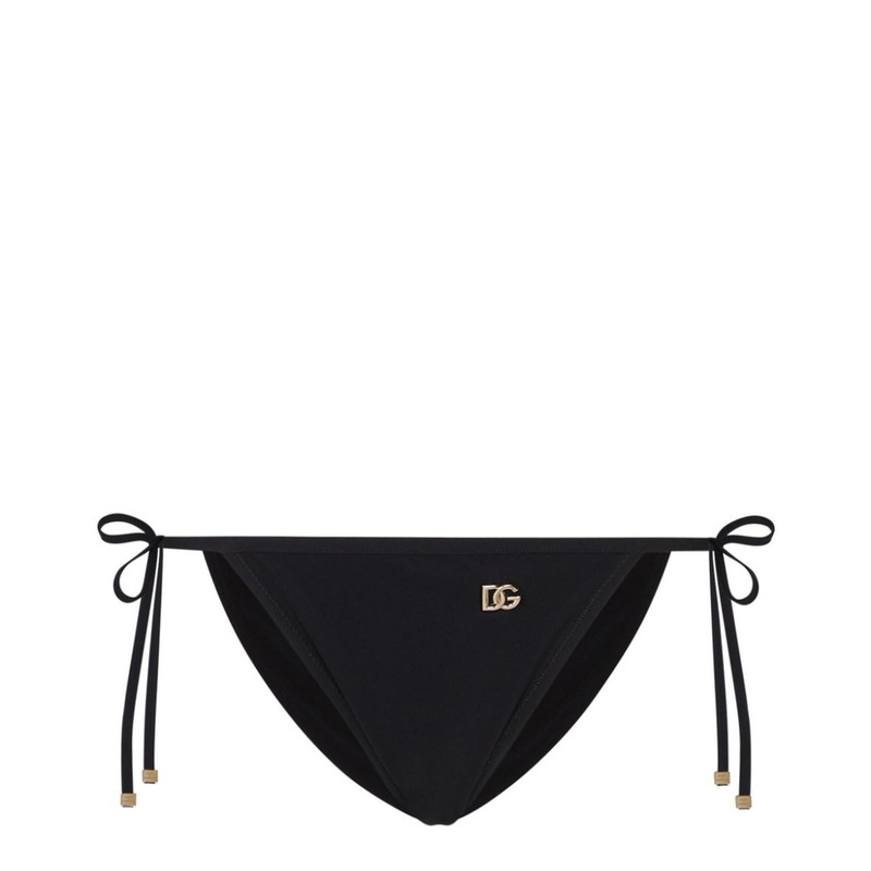 Logo-Plaque Side-Tie Bikini Bottom