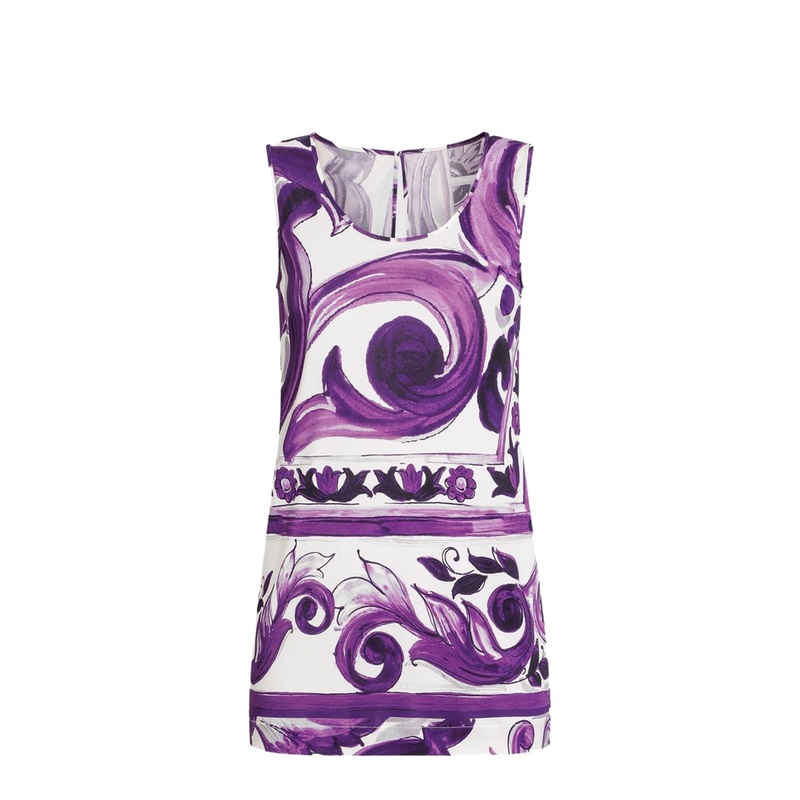 Majolica-print top in Multicolor