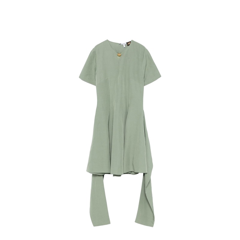Pebble Linen Blend Short Dress