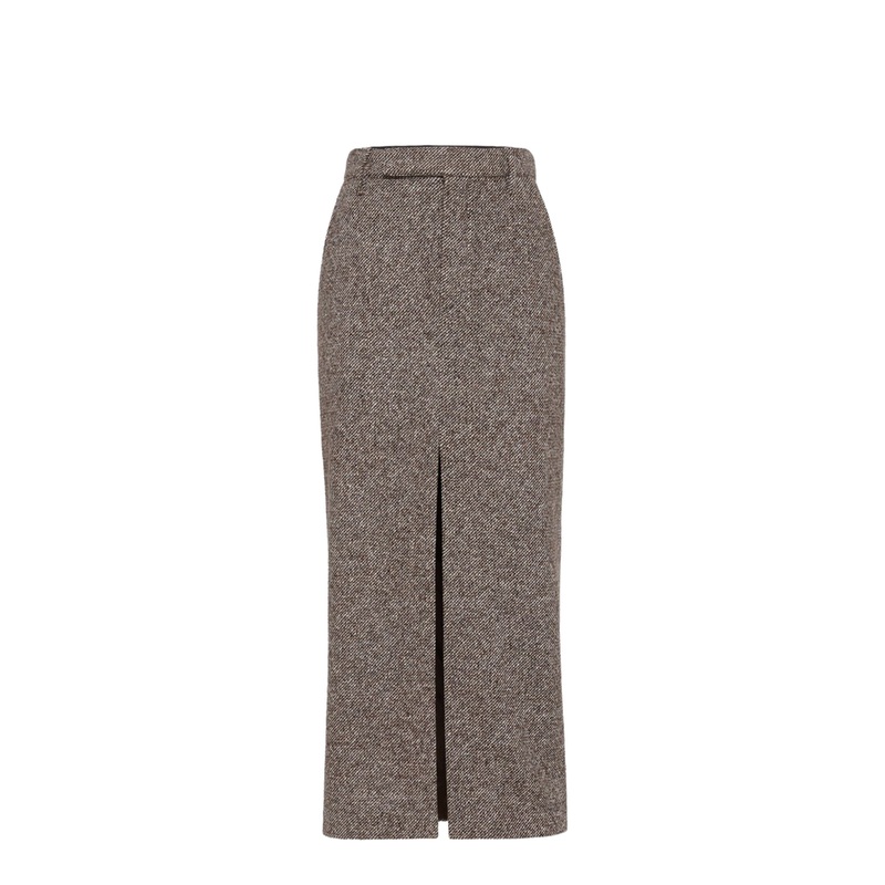 Wool Blend Pencil Skirt|40|42|40|42
