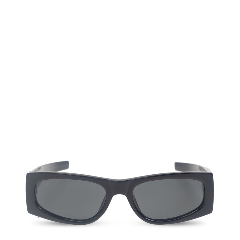 Black Acetate Rectangle Frame Sunglasses
