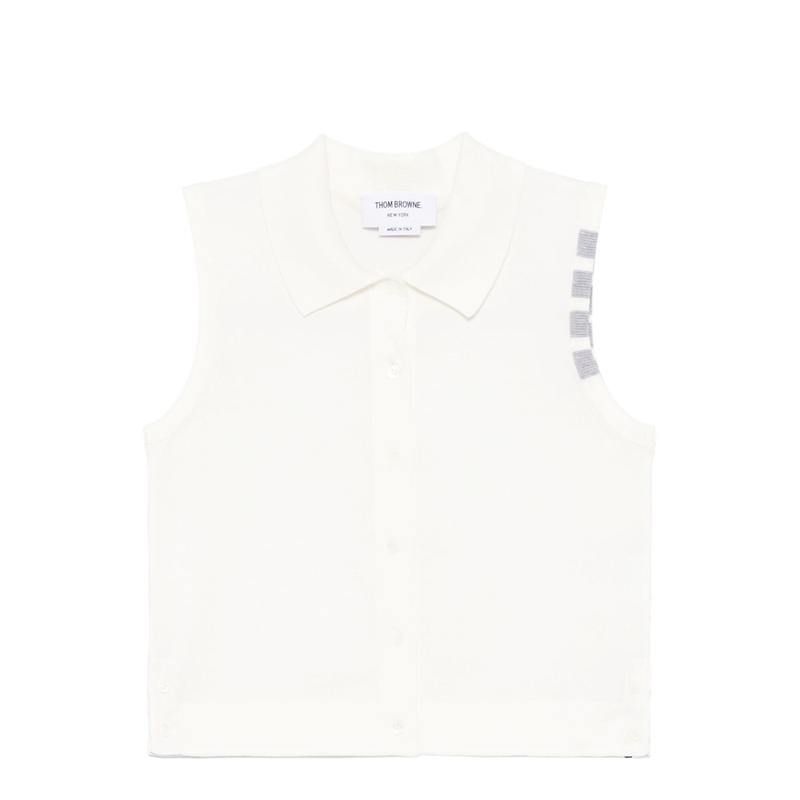 Cotton 4-Bar Cropped Shirt|38|40|42