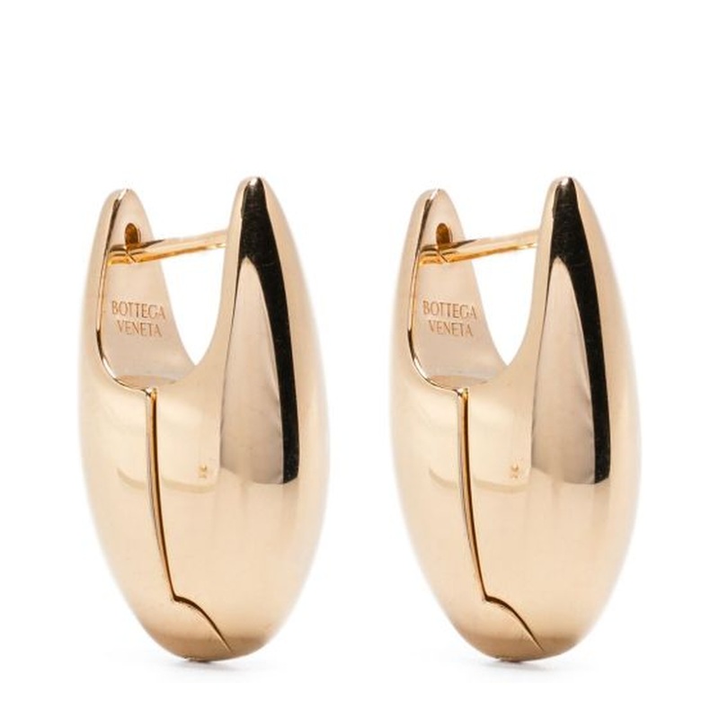 Oval Shape Smooth Finish Hinged Closure Earring