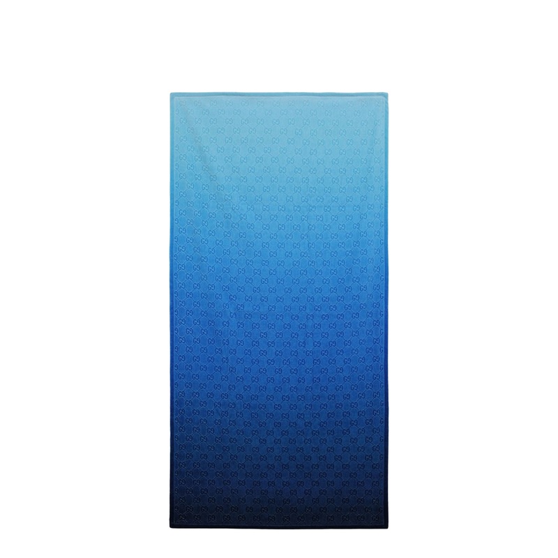 Terrycloth Beach Towel in Gradient Blue