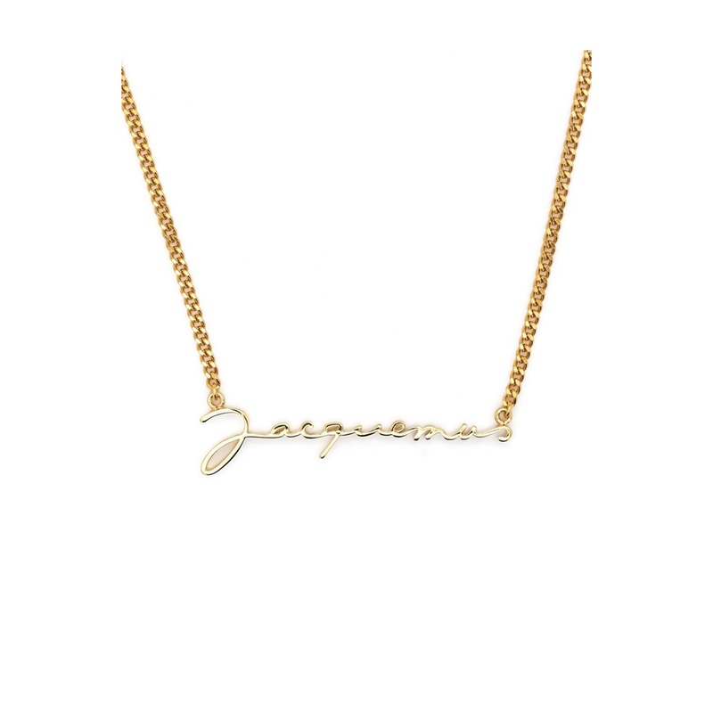 Gold Logo Necklace|One Size|One Size
