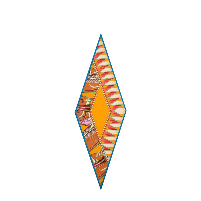 Printed Silk Foulard|One Size|One Size