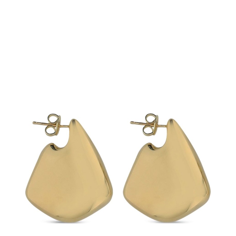 Small Fin Earrings in Yellow|One Size