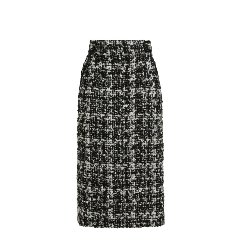 Wool Blend Check Skirt|40|42|44