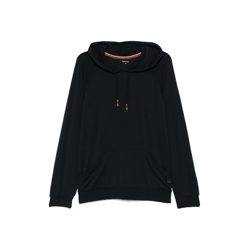 Black Drawstring Hooded Sweatshirt