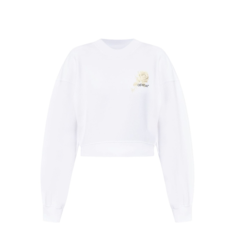 Roses Arrows Cropped Sweatshirt