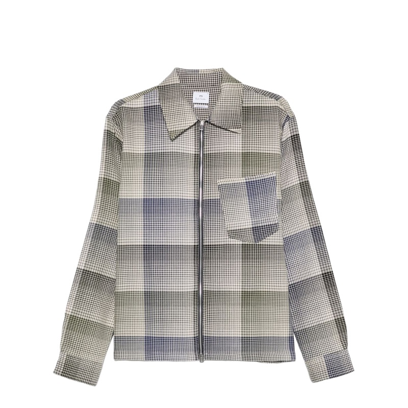 Checked Cotton Shirt Jacket|s|m|l|xl
