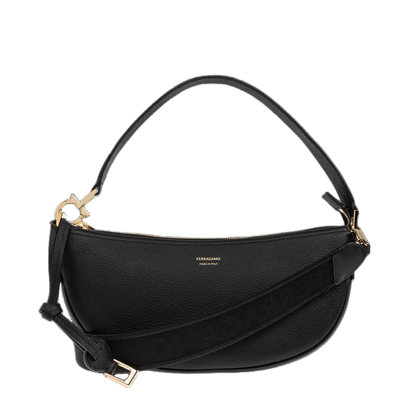 Elegant Black Shoulder Bag|TU|TU