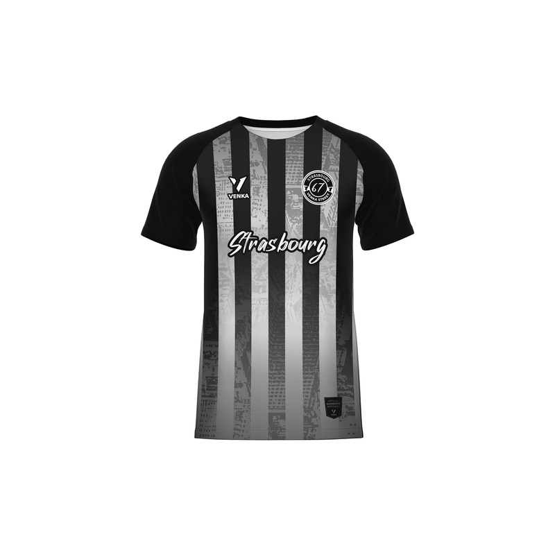 Maillot Strasbourg Venka Adulte 2024/25 Noir ( 67 )